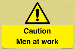 Caution Men at work